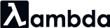 Lambda's black logo